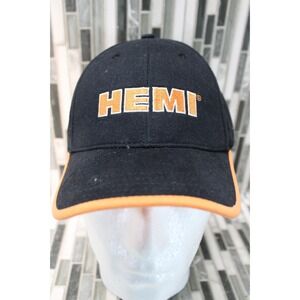 Dodge Hemi Adjustable Hat Black Orange Dodge Branded
